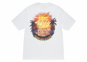 Stussy Sunset Tee White - Rozmiar: S