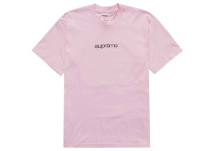 Supreme Classic Logo Light Pink Tee