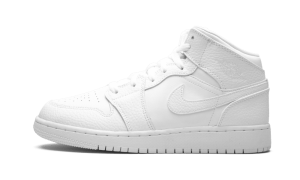 Air Jordan 1 Mid Triple White (GS) - Rozmiar: 38.5