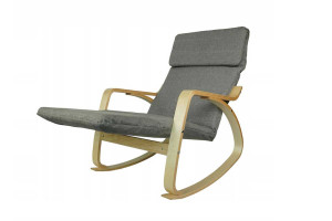 Fotel Bujany FM07 Szary Len