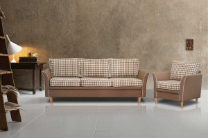 Sofa z fotelem Retro