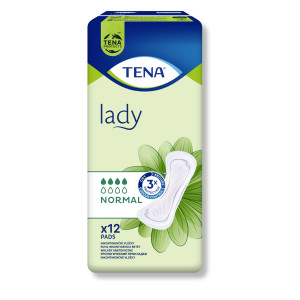 Tena Lady Normal, specjalistyczne podpaski, wkładki dla kobiet chłonność 4/8 - 12 szt.