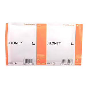 Smith & Nephew Jelonet, jałowy parafinowy opatrunek z gazy oparzenia odleżyny owrzodzenia rany - 40x10cm, 1 szt.