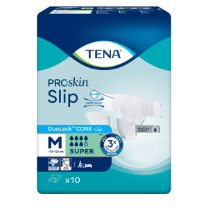 Tena Slip ProSkin Super, pieluchomajtki na rzepy, chłonność 7/8 - M, 10 szt.