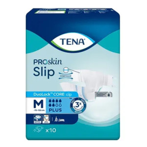 Tena Slip ProSkin Plus, pieluchomajtki na rzepy, chłonność 6/8 - M, 10 szt.