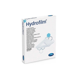 Hartmann Hydrofilm opatrunek foliowy jałowy przezroczysty ochronny przed wtórnym zakażeniem zabezpieczenie tatuażu, ran, cewników - 6x7cm, 10 szt.
