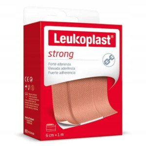 Leukoplast Strong, plaster z opatrunkiem o mocnej przylepności - 1 szt. - 6cmX1m