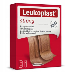Leukoplast Strong, plastry z opatrunkiem o mocnej przylepności, w 2 rozmiarach - 20 szt.