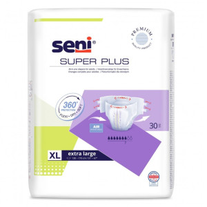 Seni Super Plus pieluchomajtki na rzepy, pampersy dla dorosłych - XL