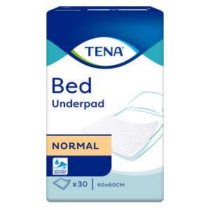 Tena Bed Normal, podkłady na łóżko stosowane w nietrzymaniu moczu - 30 szt., 60x60