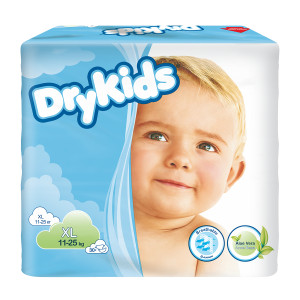 Tena Dry Kids, pieluchy dla dzieci - 30 szt. - XL