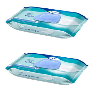 Tena ProSkin Wet Wipes, chusteczki nawilżane z plastikowym wieczkiem - duopack 2x48 szt.