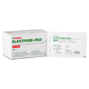 Batist Elastpore+PAD, samoprzylepny plaster opatrunkowy z wkładem chłonnym, - 1szt. - 10x15cm