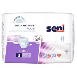 Seni Active Plus, majtki chłonne zakładane jak bielizna, - 10 szt. - S