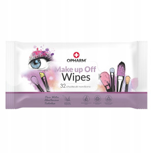 Opharm Make Up Off Wipes, chusteczki nawilżane do demakijażu - 32 szt.