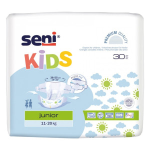 Pieluchomajtki na rzepy dla dzieci Seni Kids Junior 11-20 kg - 30 szt.