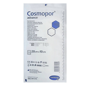 Hartmann Cosmopor Advance, opatrunek na rany pooperacyjne o maksymalnej chłonności - 10x20cm, 1 szt.