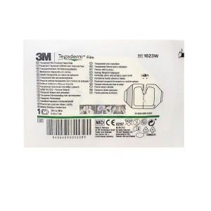 3M Tegaderm Film 1623W 6 cm x 7 cm przezroczysty opatrunek foliowy wkłucia rany cewniki - 1 szt., 6x7cm