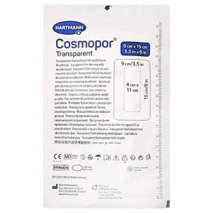 Hartmann Cosmopor Transparent przezroczysty opatrunek wodoodporny foliowy z warstwą chłonną - 9x15cm, 1 szt.
