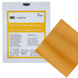 3M Inadine opatrunek nieprzywierający jodyna (PVP-I) 5 cm x 5 cm P01481 na rany i owrzodzenia - 1 szt.