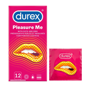 Durex Pleasuremax prezerwatywy lateksowe prążkowane z wypustkami 12szt w opakowaniu