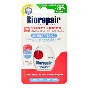 BIOREPAIR Ultra-Flat Floss nić dentystyczna międzyzębowa płaska niewoskowana Długość 30mb