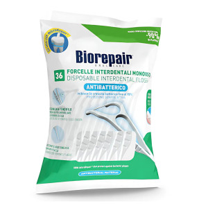 BIOREPAIR Hand-Held Flosser flossery z nicią międzyzębowa płaska 36szt