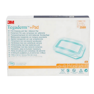 3M TEGADERM +PAD opatrunek foliowy z nieprzywierająca warstwą chłonną - 9x15cm, 25 szt.