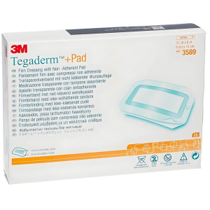 3M TEGADERM +PAD opatrunek foliowy z nieprzywierająca warstwą chłonną - 9x25cm, 25 szt.