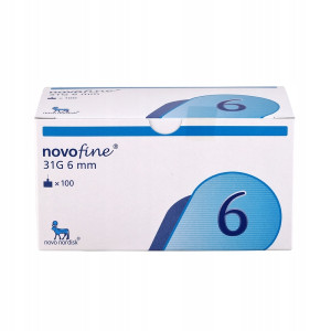 NOVO NORDISK NOVOFINE igły do penów 31G 0,25x6mm 100szt  - Ilość 1 op.