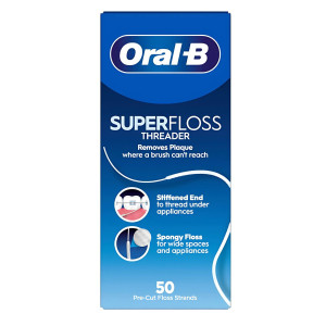 ORAL-B Super Floss – nić dentystyczna do aparatów ortodontycznych i mostów 50szt - 1op.