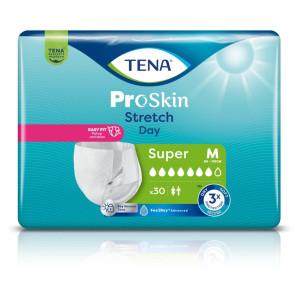 TENA Stretch ProSkin Super Day – pieluchomajtki na rzepy elastyczne dla dorosłych na nietrzymanie moczu