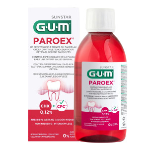 Sunstar GUM Paroex płyn do płukania jamy ustnej wrażliwe krwawiące dziąsła 300 ml
