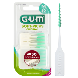 SUNSTAR GUM SOFT-PICKS ORIGINAL elastyczne wykałaczki rozm. M - (50szt.) - Ref. 632 - Ilość 1op.