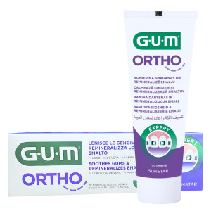 SUNSTAR Gum Ortho pasta do zębów dla osób noszących aparat ortodontyczny - Tubka 75ml