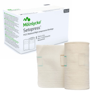 MOLNLYCKE SETOPRESS bandaż kompresyjny wysokiego ucisku - Rozm. 10cmx3,5m - Ref. 3505 (1) - Ilość 1 op. IMPORT
