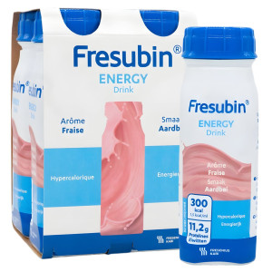Fresubin Energy Drink Aardbei – smak truskawkowy 4 × 200 ml