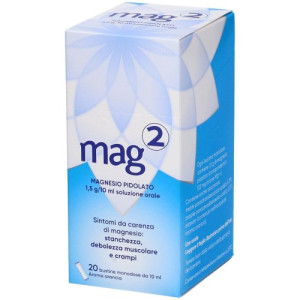 OPELLA HEALTHCARE ITALY Srl Mag 2 soluzione orale  1,5gr/10 ml magnesio pidolato 20 bustine stick