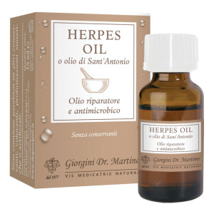DR.GIORGINI SER-VIS Srl Herpes Oil 15 ml SVS &ndash; Olio Naturale per Trattamento Herpes Labbiale e Genitale, Azione Lenitiva e Protettiva