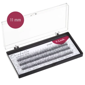 Kępki rzęs V-lash w kształcie litery V 11 mm