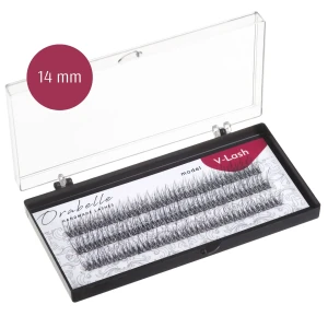 Kępki rzęs V-lash w kształcie litery V 14 mm