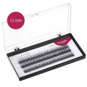 Kępki rzęs V-lash Extreme w kształcie litery V 12 mm