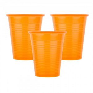 Bournas Medical Οδοντιατρικό Ποτηράκι 132.001.O Πορτοκαλί 180ml (100τμχ)