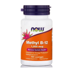 Now Methyl B-12 1,000 Mcg (Methylcobalamin) - 100 Lozenges