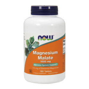 Now Magnesium Malate 1000Mg - 180 Tabs