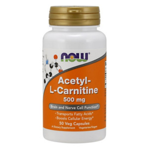 Now Acetyl L-Carnitine 500 Mg - 50 Vcaps