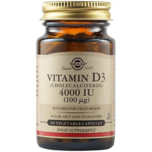 Solgar Vit. D-3 4000 Iu Veg.Caps 60S