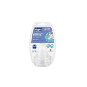 Chicco Θηλή Σιλικόνης Γρήγορη Ροή 4+ Μηνών (2τμχ) (B60-20335-00)