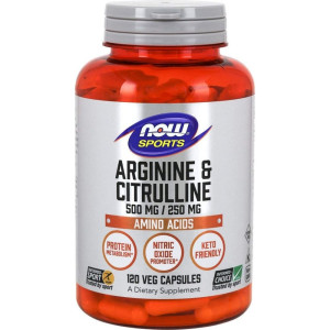 Now Arginine & Citruline 500/250Mg - 120 Caps