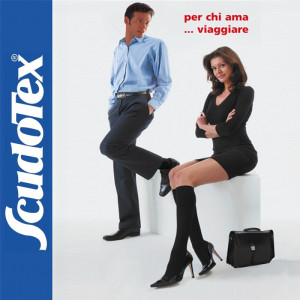 Scudotex 481 Kάλτσες Kάτω Γόνατος Κλειστά Δάχτυλα Unisex (14-17mmHg) 100DEN Black